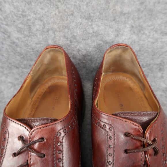 Bostonian Dress Shoes Mens 12 Derby Oxford Leather Cap Toe Brown Classic Formal main image 6